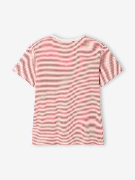 T-Shirt aus Baumwolle, Schwangerschaft & Stillzeit, personalisierbar Oeko-Tex - grün gestreift+marine gestreift+rot gestreift - 20