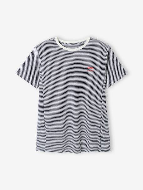 T-Shirt aus Baumwolle, Schwangerschaft & Stillzeit, personalisierbar Oeko-Tex - grün gestreift+marine gestreift+rot gestreift - 14