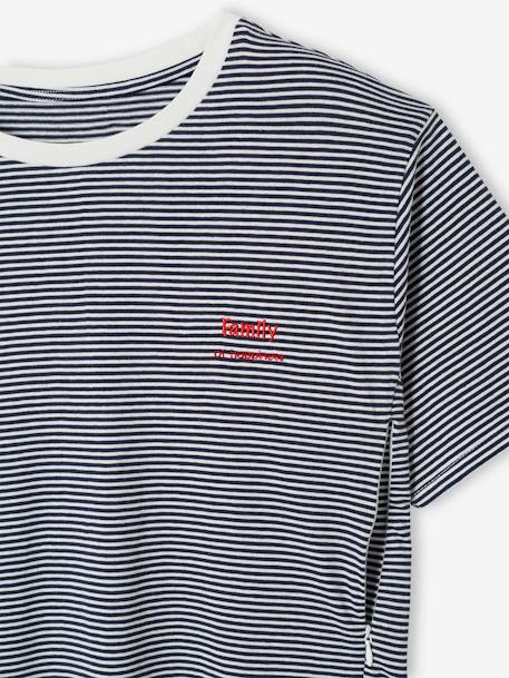 T-Shirt aus Baumwolle, Schwangerschaft & Stillzeit, personalisierbar Oeko-Tex - grün gestreift+marine gestreift+rot gestreift - 16
