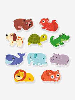 Spielzeug-Lernspielzeug-10 Baby Tierpuzzles DJECO, 2-teilig