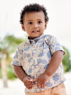 Babymode-Hemden & Blusen-Baby Hemd mit kurzen Ärmeln