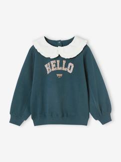 Maedchenkleidung-Pullover, Strickjacken & Sweatshirts-Sweatshirts-Mädchen Sweatshirt mit Bubikragen