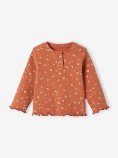 Babymode-Shirts & Rollkragenpullover-Mädchen Baby Shirt aus Rippenjersey