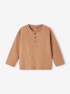 Babymode-Shirts & Rollkragenpullover-Jungen Baby Henley-Shirt BASIC, personalisierbar