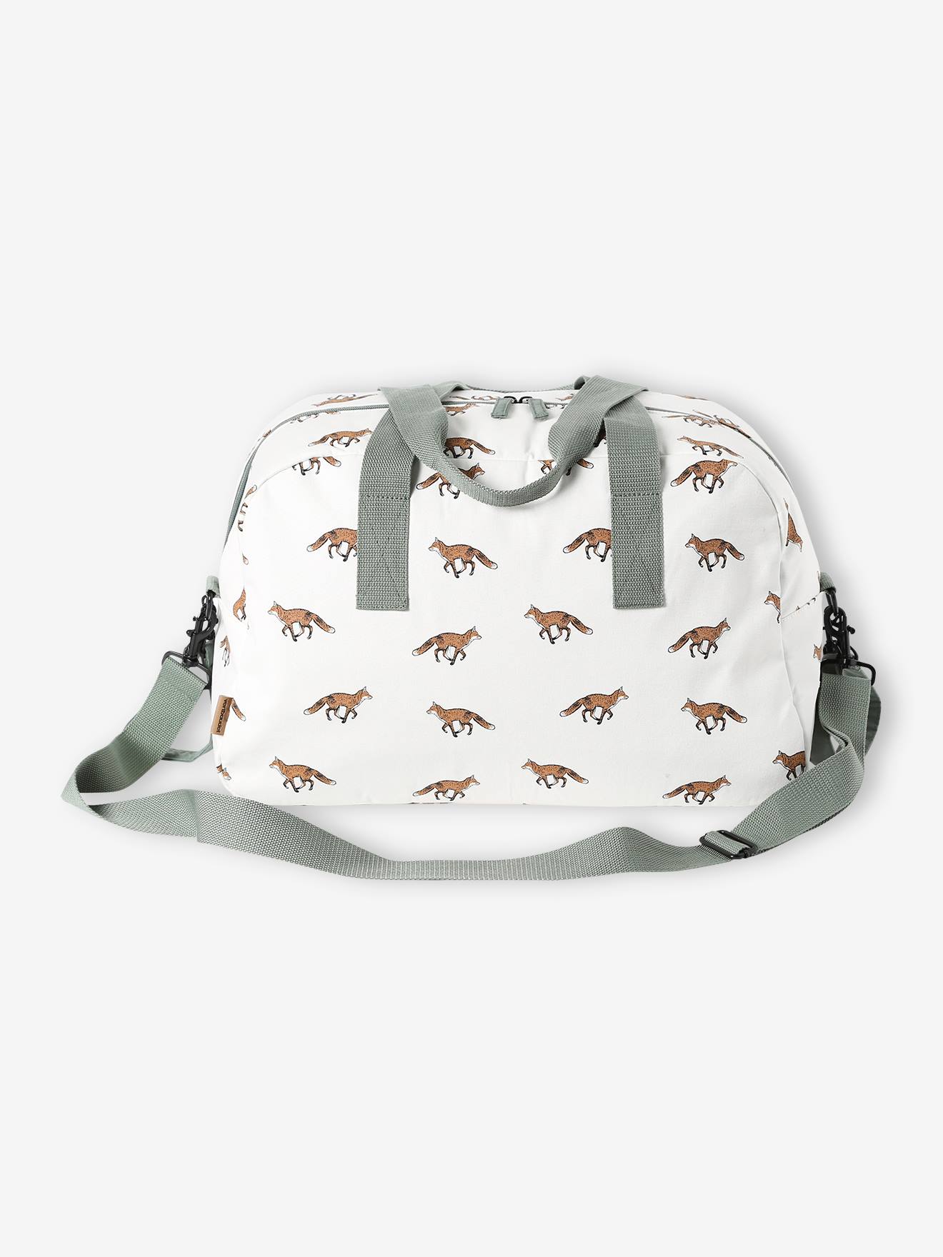 Vertbaudet Unisex Wollweiß Füchse Wickeltasche Sommer Füchse