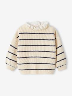 Babymode-Baby Pullover mit Volantkragen, Capsule Collection MAMA, TOCHTER & BABY