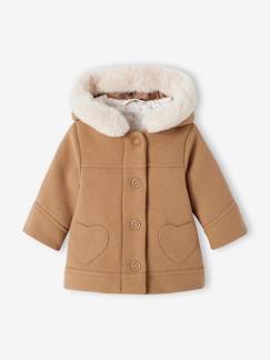 Babymode-Mäntel, Jacken, Overalls & Ausfahrsäcke-Jacken-Mädchen Baby Mantel mit Kapuze