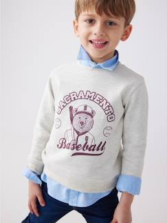 Jungenkleidung-Pullover, Strickjacken, Sweatshirts-Sweatshirts-Jungen Sweatshirt BASIC