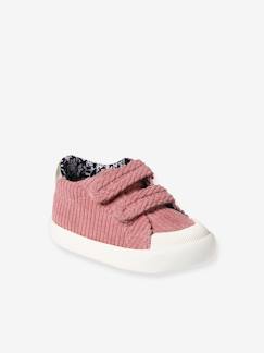Kinderschuhe-Babyschuhe-Babyschuhe Mädchen-Sneakers-Baby Klett-Sneakers aus Cord