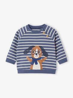 Babymode-Pullover, Strickjacken & Sweatshirts-Sweatshirts-Baby Sweatshirt, Streifen Oeko-Tex