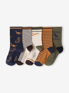 Jungenkleidung-Unterwäsche & Socken-Socken-5er-Pack Jungen Socken mit Dinos Oeko-Tex