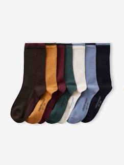 Jungenkleidung-Unterwäsche & Socken-Socken-7er-Pack Jungen Socken, zweifarbig BASIC Oeko-Tex