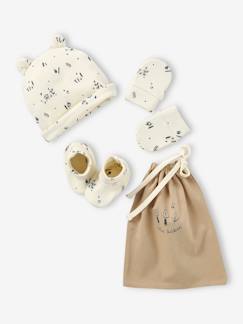 Babymode-Accessoires-Mützen, Schals & Handschuhe-Jungen Baby-Set: Mütze, Handschuhe & Schühchen Oeko-Tex