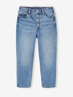 Maedchenkleidung-Hosen-Mädchen Mom-Fit-Jeans, WATERLESS Hüftweite COMFORT
