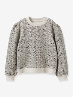Maedchenkleidung-Pullover, Strickjacken & Sweatshirts-Sweatshirts-Mädchen Sweatshirt CYRILLUS, Bio-Baumwolle