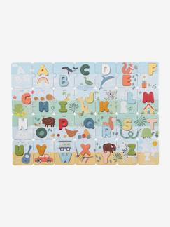 Spielzeug-Lernspielzeug-Puzzles-Kinder 2-in-1 ABC-Puzzle, Pappe/Holz FSC®