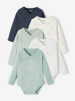 Babymode-5er-Pack mitwachsende Baby Wickelbodys Oeko-Tex