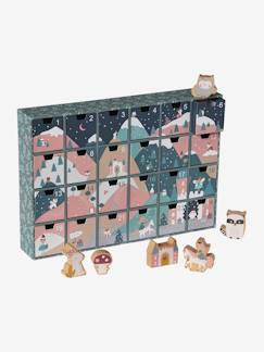 Dekoration & Bettwäsche-Dekoration-Bilder, Poster & Sonstiges-Kinder Adventskalender mit Spielzeug aus Holz FSC®