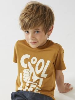 Jungen T-Shirt mit Schriftzug BASIC Oeko-Tex -  - [numero-image]
