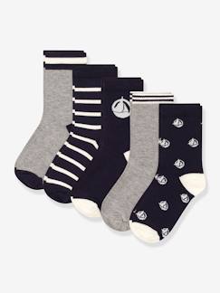 Jungenkleidung-Unterwäsche & Socken-Socken-5er-Pack Jungen Socken PETIT BATEAU