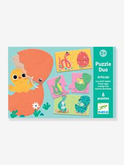 Spielzeug-Lernspielzeug-Puzzles-6er-Set Baby Puzzles Duo Articolo DJECO, Tierbabys