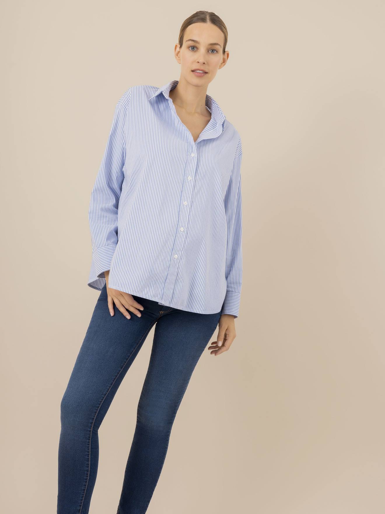 Slim-Fit-Jeans für die Schwangerschaft CLASSIC ENVIE DE FRAISE ohne Einsatz