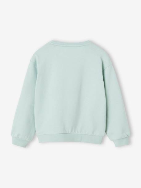 Mädchen Sweatshirt mit Print Basics Oeko-Tex - aprikose+bonbon rosa+grau meliert+himmelblau - 11