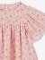 Mädchen Bluse mit Schmetterlingsärmeln, Bio-Baumwolle - rosa+wollweiß - 3