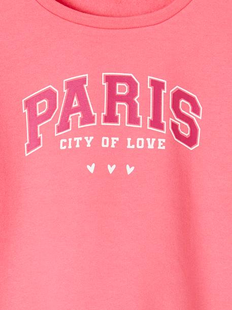 Mädchen Sweatshirt mit Print Basics Oeko-Tex - aprikose+bonbon rosa+grau meliert+himmelblau - 6