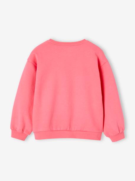 Mädchen Sweatshirt mit Print Basics Oeko-Tex - aprikose+bonbon rosa+grau meliert+himmelblau - 5