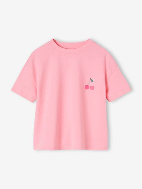 Mädchen T-Shirt BASIC Oeko-Tex - bonbon rosa+mandelgrün+türkis - 2