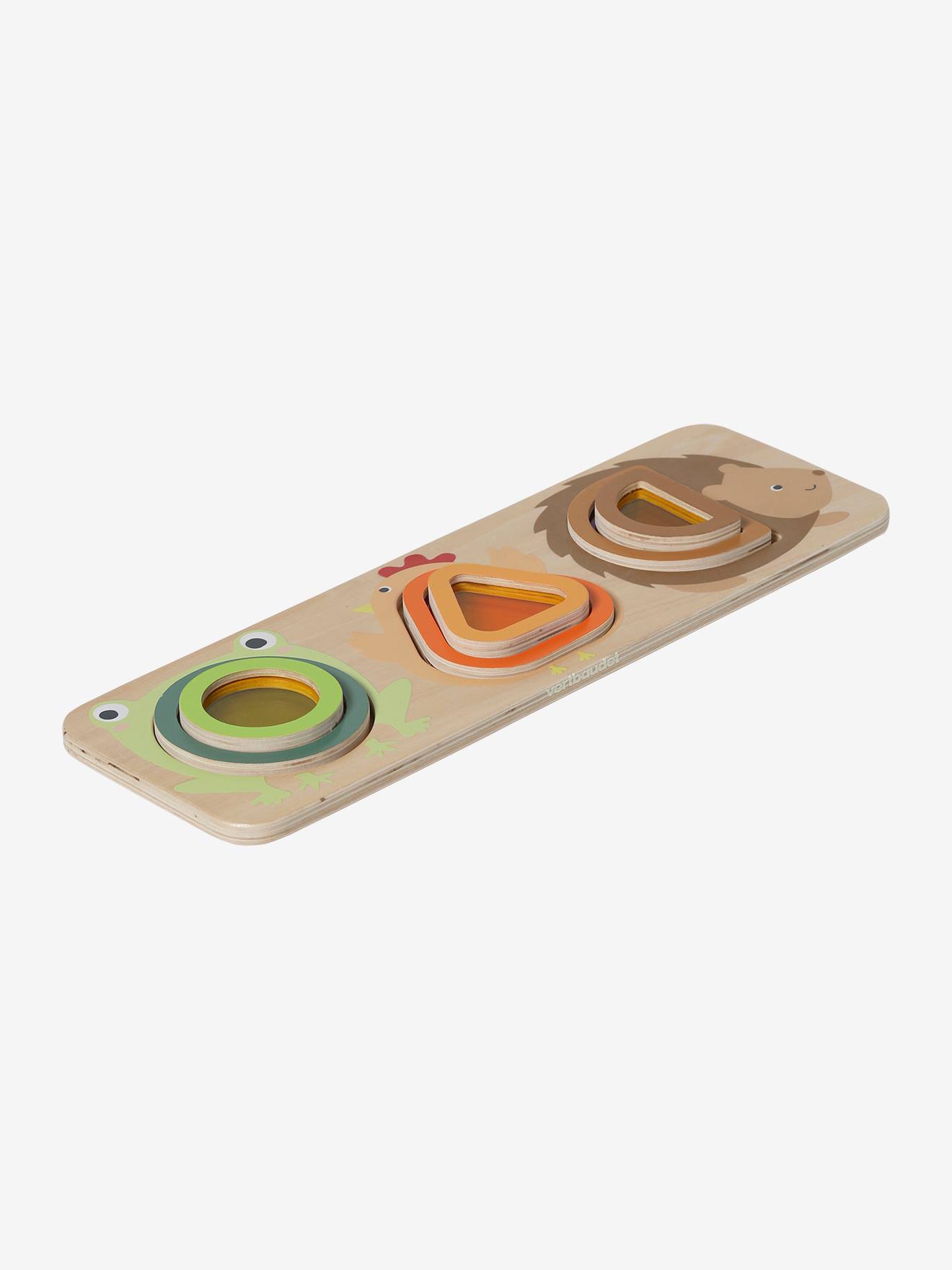 Vertbaudet Baby Auto-Steckpuzzle Aus Holz – 18 Teile, FSC-zertifiziert, 30x40 Cm