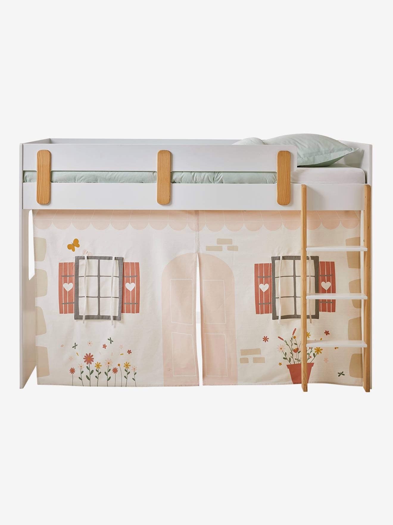 Kinderzimmer Bettvorhang Cottage für Hochbett EVEREST