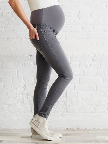 Umstands Slim-Fit-Jeans, Schrittl. 85 cm - dark blue+grau+schwarz - 19