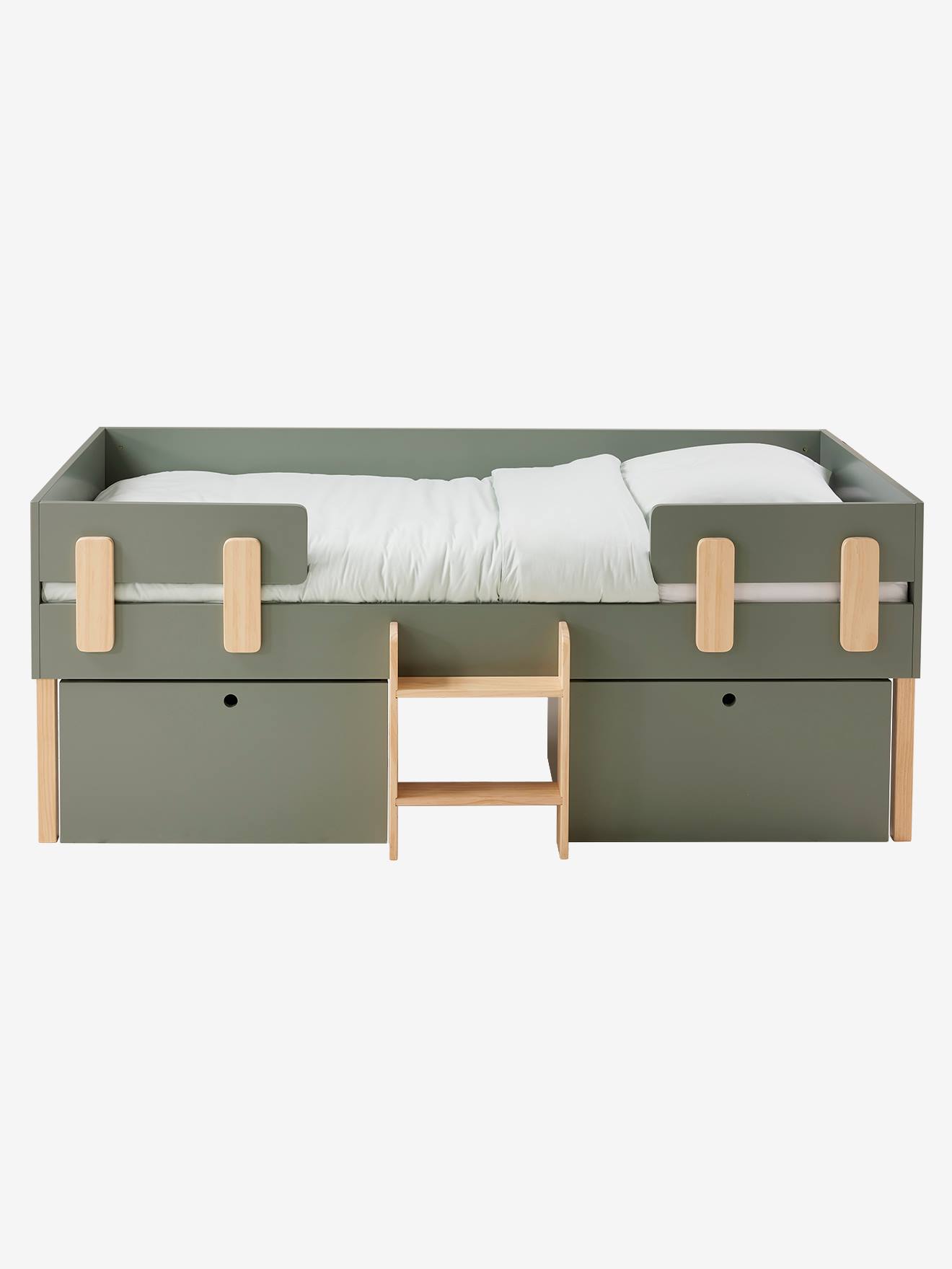 Kinderbett EVEREST mit Aufbewahrung Kombi-Hochbett 90x190 cm