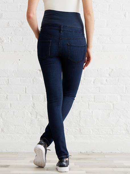 Umstands Slim-Fit-Jeans, Schrittl. 85 cm - dark blue+grau+schwarz - 9