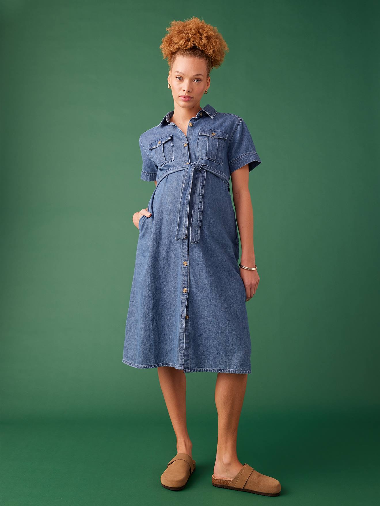 Jeanskleid für Schwangerschaft & Stillzeit ENVIE DE FRAISE