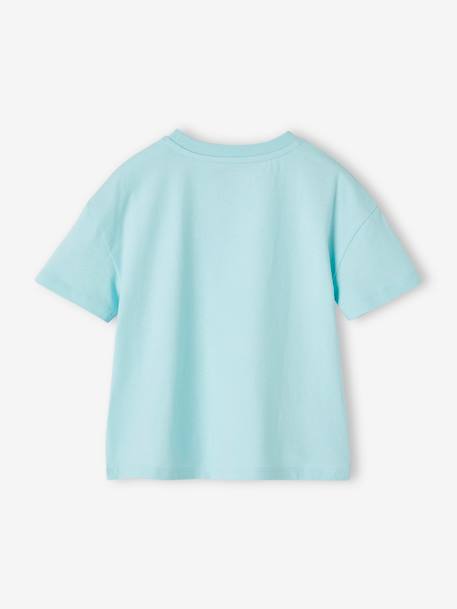 Mädchen T-Shirt BASIC Oeko-Tex - bonbon rosa+mandelgrün+türkis - 10