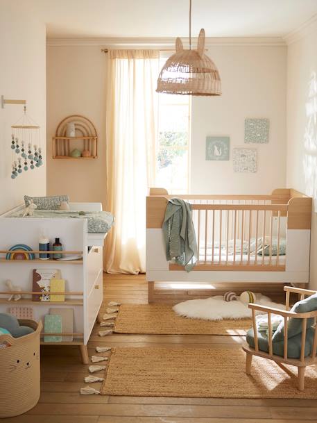 Kinderzimmer Jute-Teppich mit Quasten - beige golden - 2