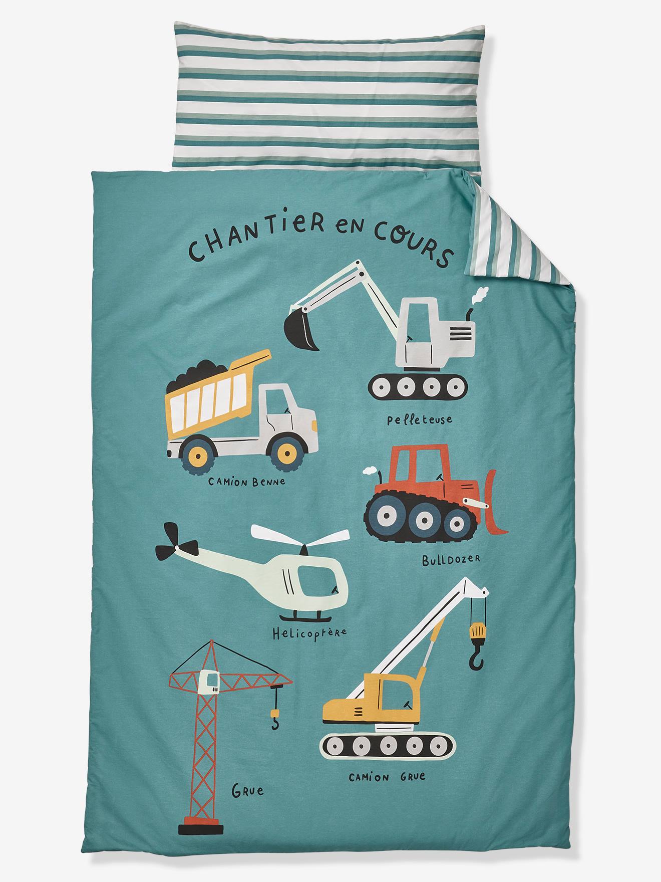 Kinder Schlafsack MINILI BAUSTELLENFAHRZEUGE