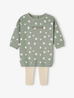 Babymode-Baby-Sets-Baby Set MON TRÉSOR: Kleid & Leggings, personalisierbar