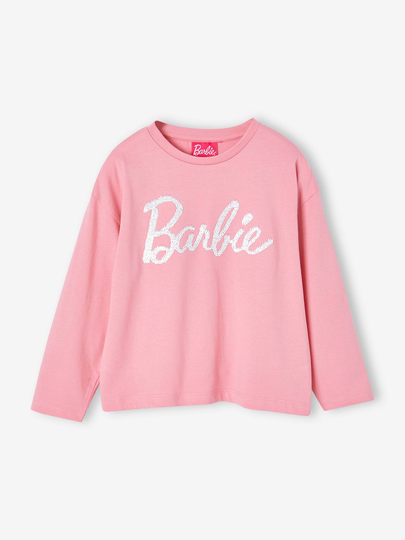 Mädchen Langarmshirt mit Wende-Pailletten BARBIE bonbon