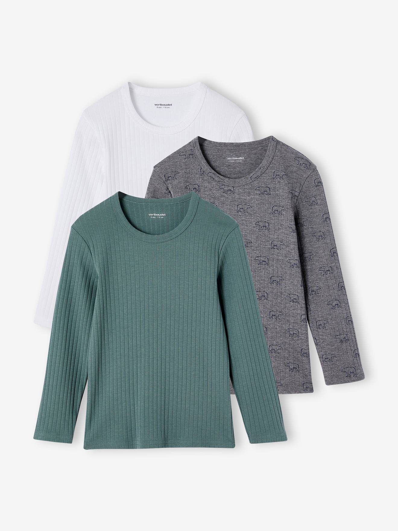 3er-Pack Jungen Shirts aus Rippjersey