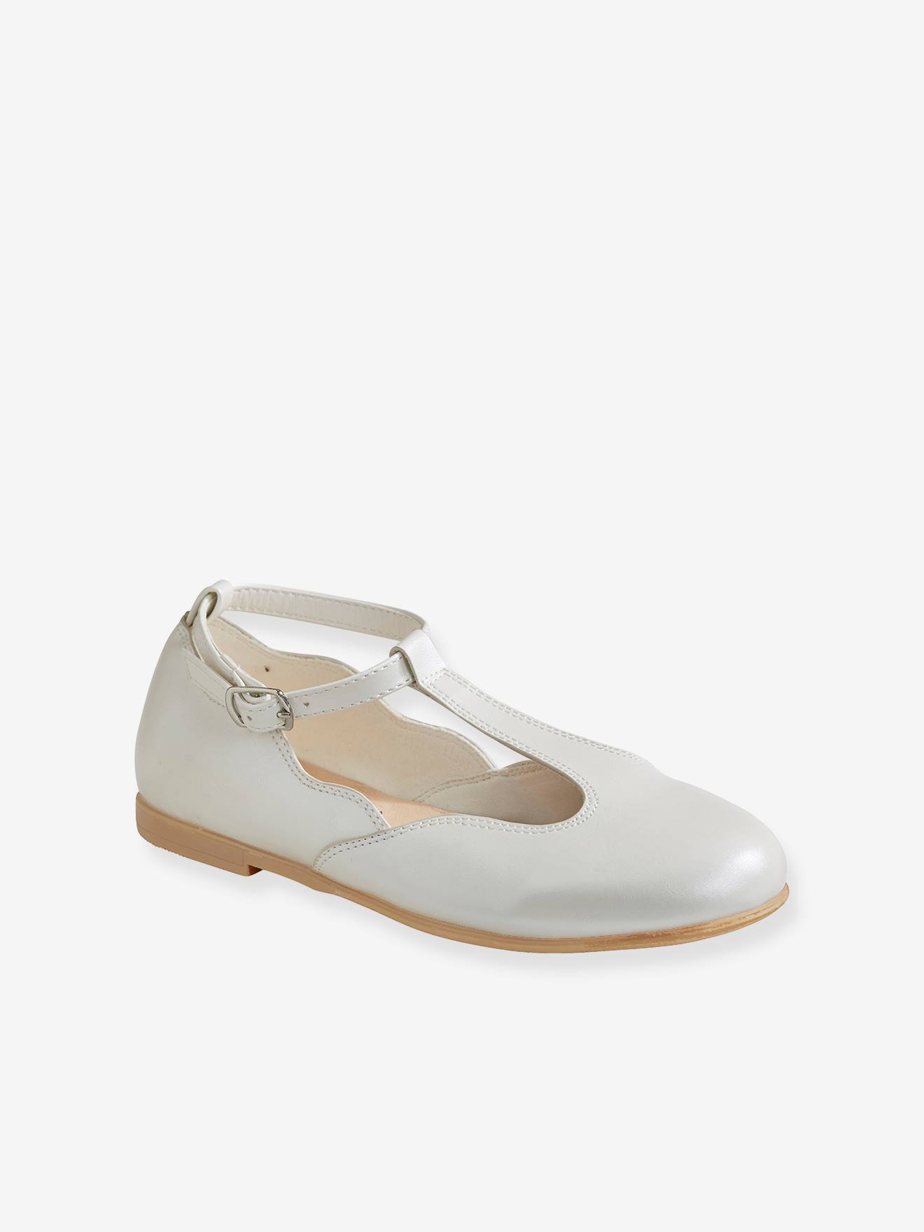 Mädchen Riemen-Ballerinas mit Glitzer