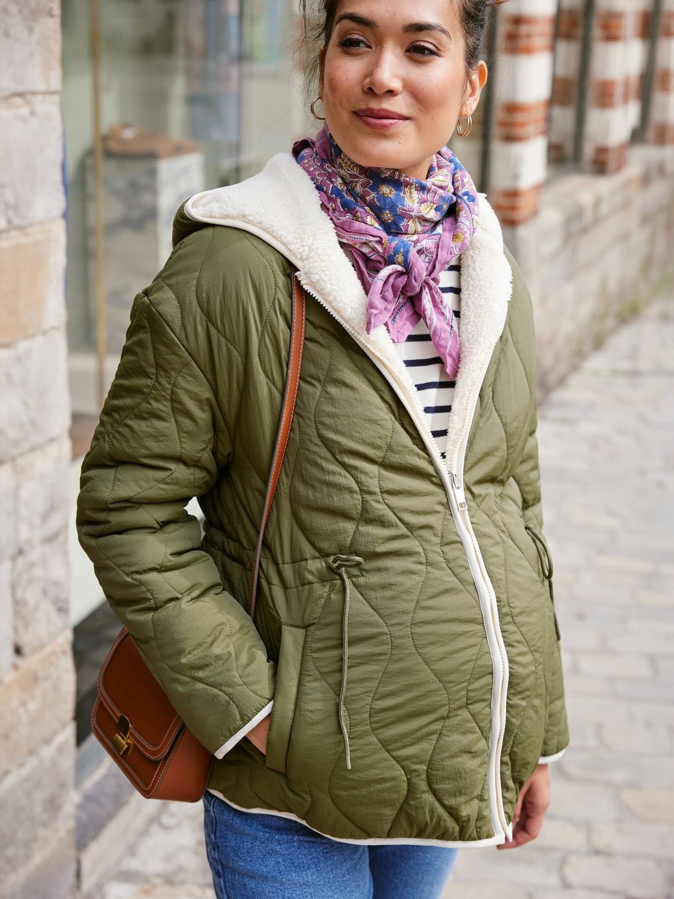 Vertbaudet Umstandsjacke Baumwolle Tragejacke Vertbaudet