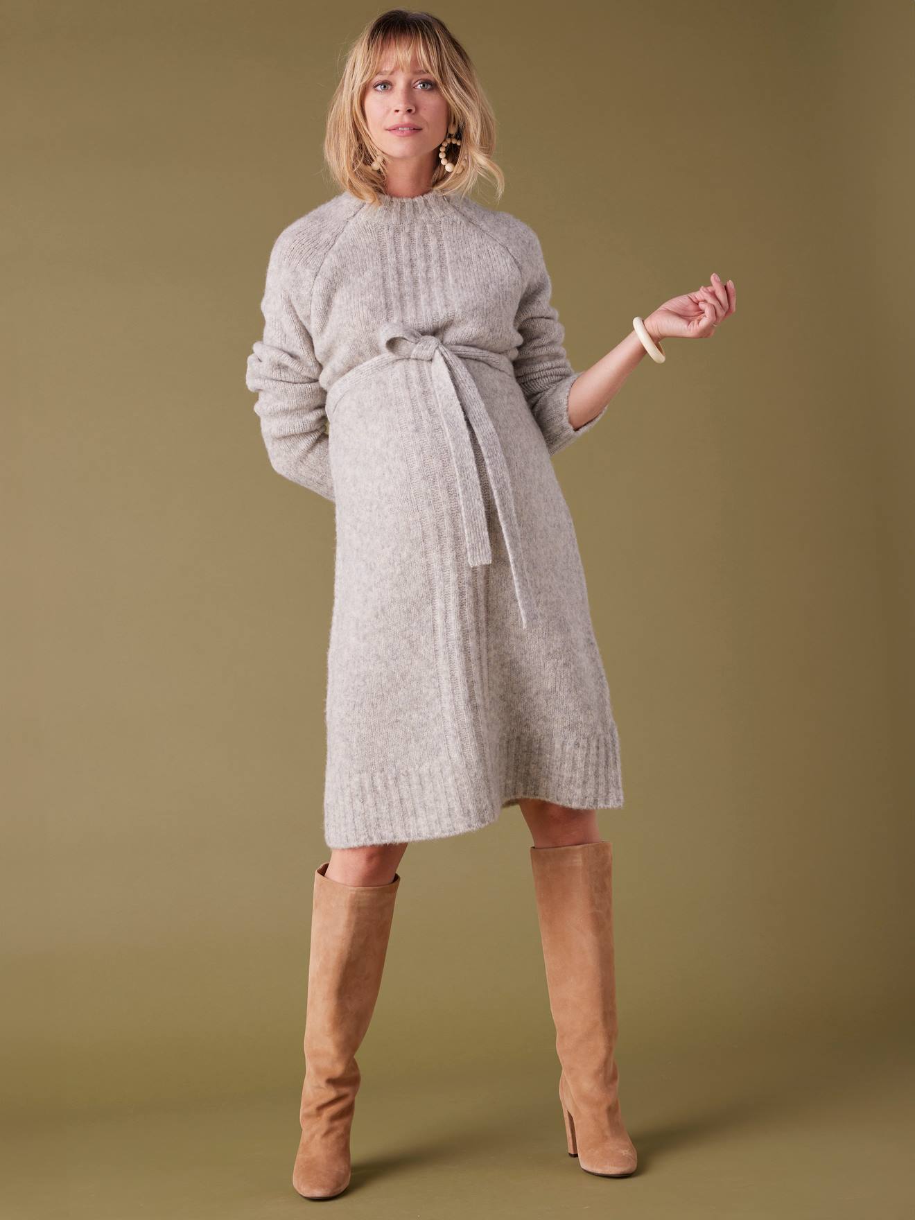 Strickkleid für Schwangerschaft und Stillzeit ENVIE DE FRAISE