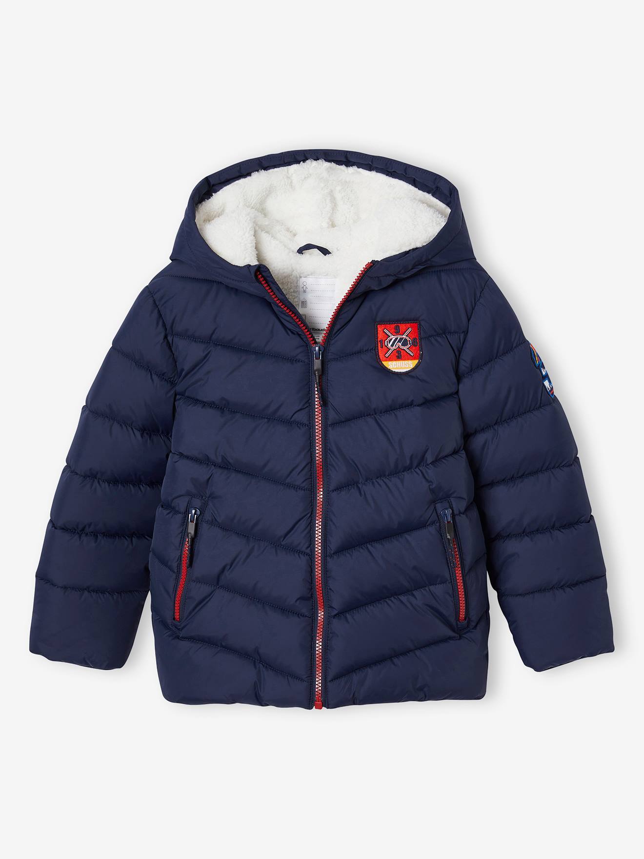 Jungen Skijacke mit Fleecefutter