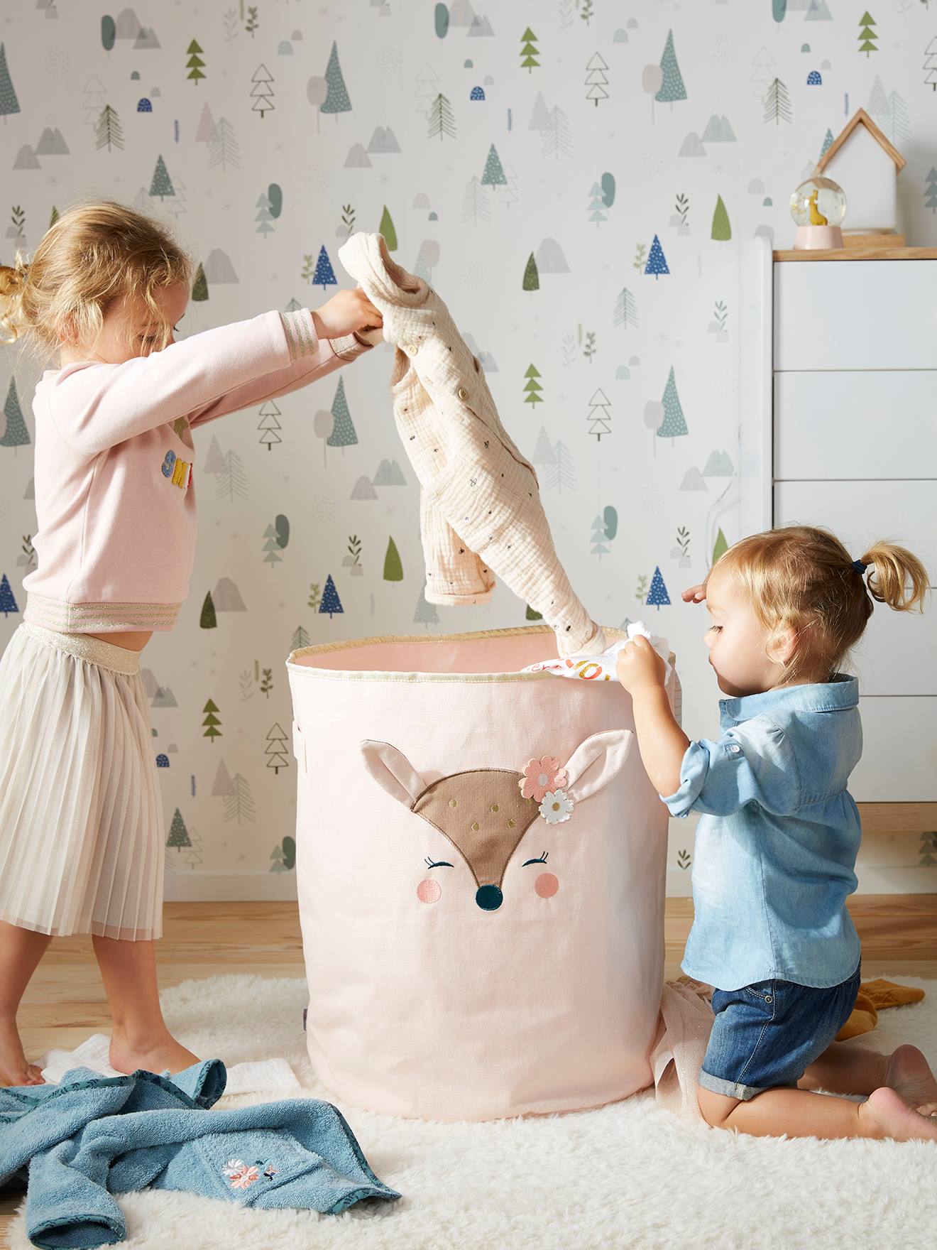 XL-Aufbewahrungskorb REH Wäschekorb Kinderzimmer