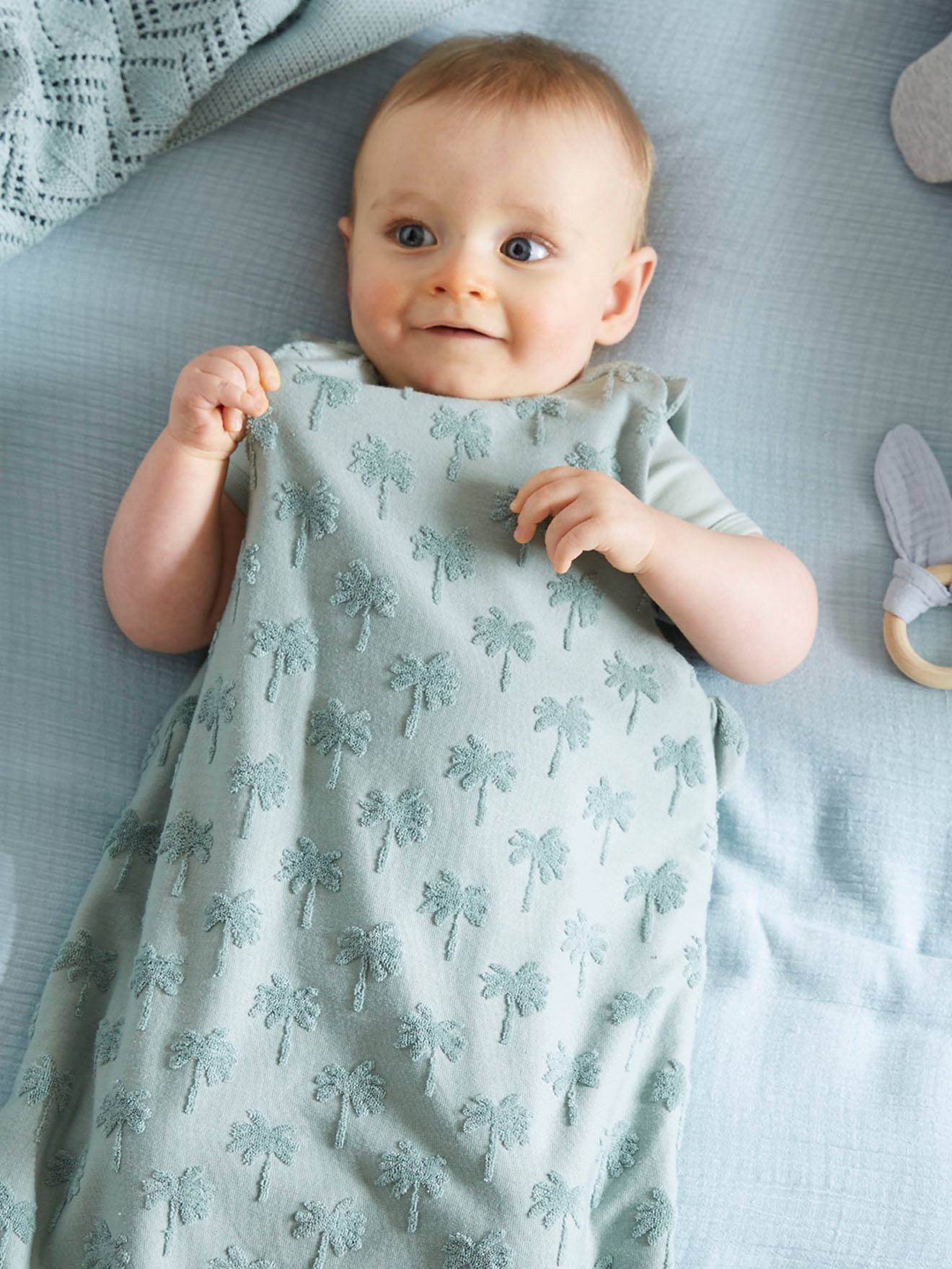 Baby Sommerschlafsack aus Ftee ärmellos TOG 1