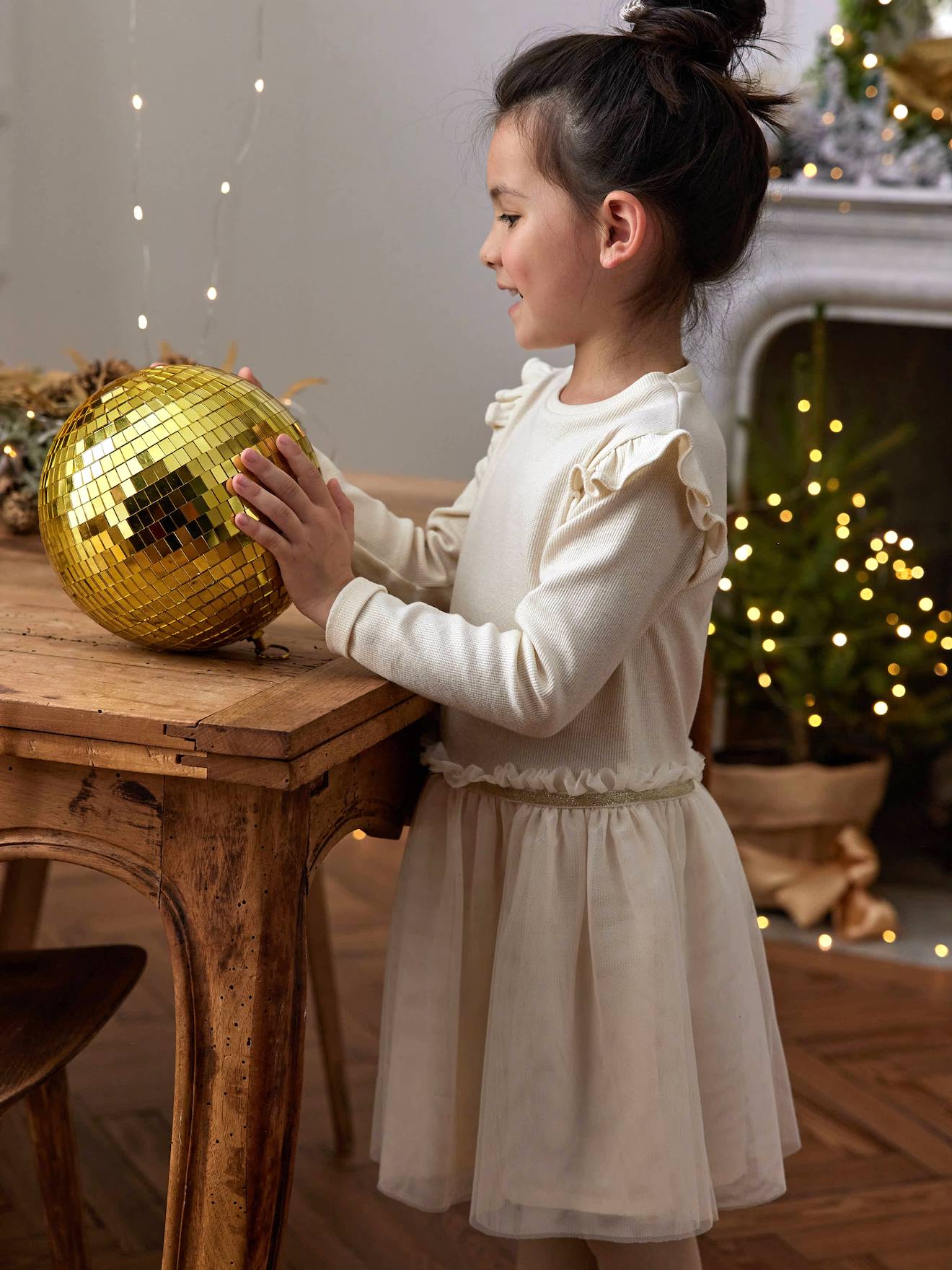 Festliches Mädchen Kleid mit Tüll